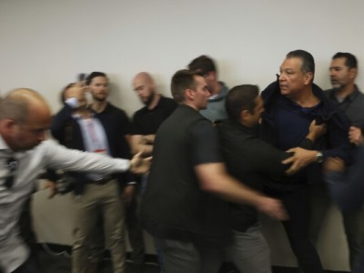 Sen. Alex Padilla is forcibly removed from DHS Secretary Kristi Noem’s news conference in Los Angeles